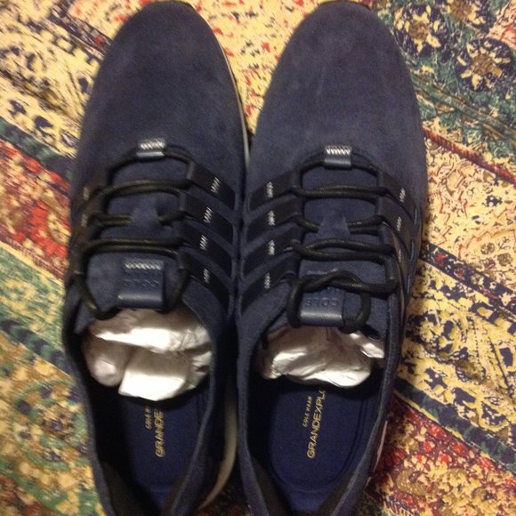 Cole Haan Men\'s GrandEvolution All-Terrain Navy Nubuck Oxfords 11.5M -New in Box main image 4